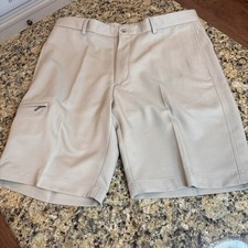 Greg Norman Golf Performance Chino Shorts Beige Men s Size 34 Barely Worn
