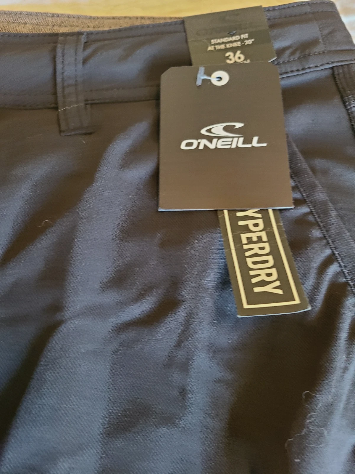 O'Neal Hybrid Hyperdry Standard Fit @Knee-20", Sz 36 Stretch Shorts, Black