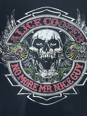 Alice Cooper Shirt L Double Sided  No More Mr. Nice Guy Tour 2011-2012 SICK