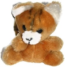 Dakin Plush Tiger Kitty Cat Orange 1979 Nutshells 5.5" Stuffed Animal Vintage