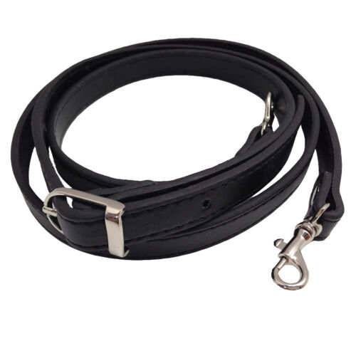 5/8" Black Adjustable Cross Body Replacement Purse Strap SaSarili Handbag Wallet - Afbeelding 1 van 9