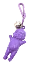 Vintage 1980s Plastic Charm Kewpie Doll Baby Boy for Bell Charms Clip Necklace