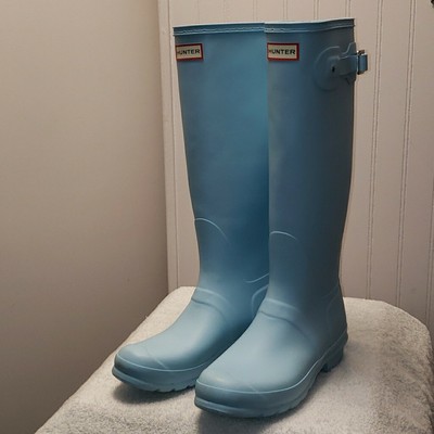 boat blue hunter boots