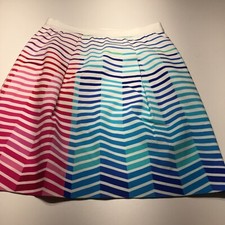 Per Se Skirt Womens Size 6 Multicolor Striped...