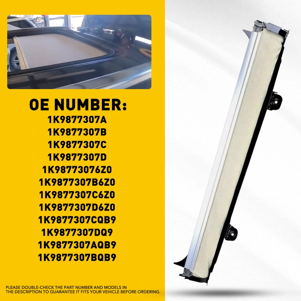 Beige Sunroof Sunshade Cover Assambly For Audi Q5 2009-2017 - Image 2 of 4