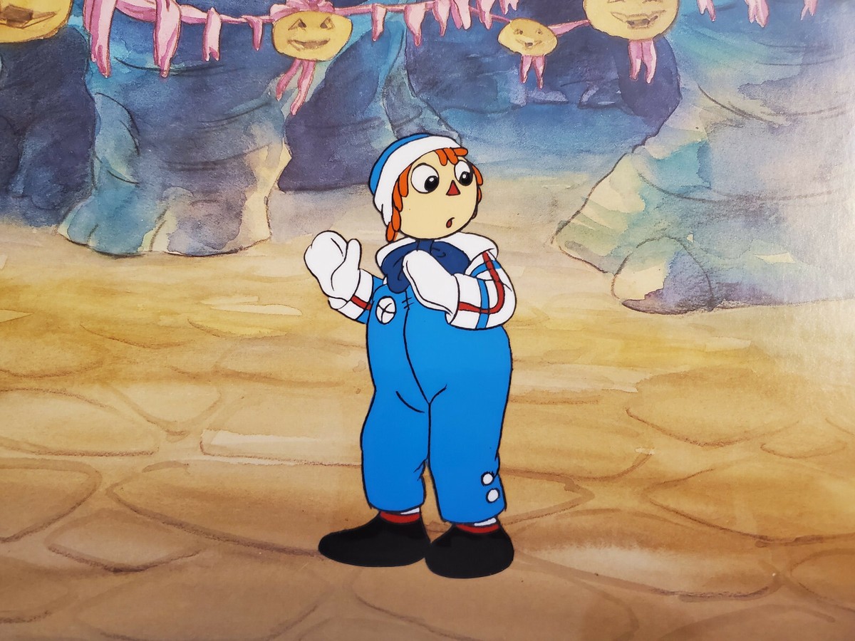 その他 RAGGEDY ANN &amp;ANDY Vintage Raggedy Ann & Andy Bobbs-Merrill Toy Moving Co Sign