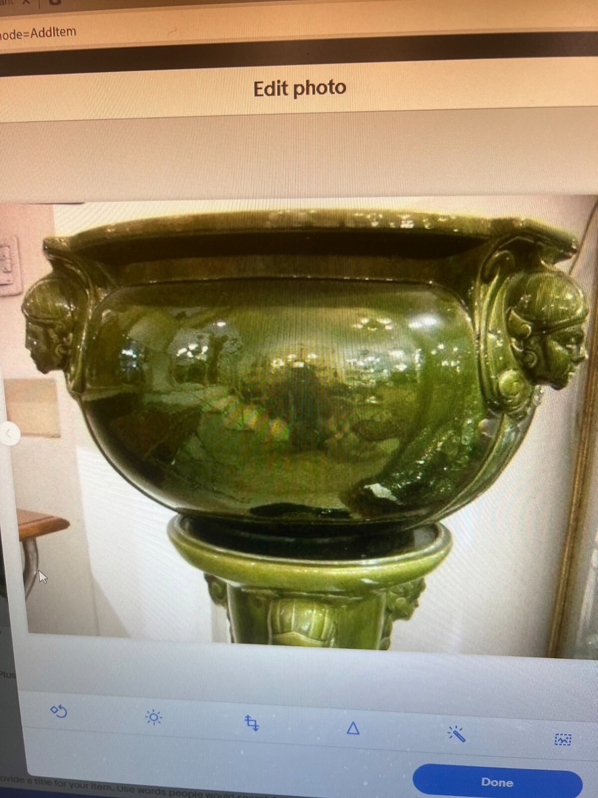 Porcelain Jardinière used for planter, great hall piece. c 1910 eBay