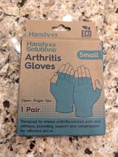 Handy Solutions Arthritis Gloves Open Finger Tips Small