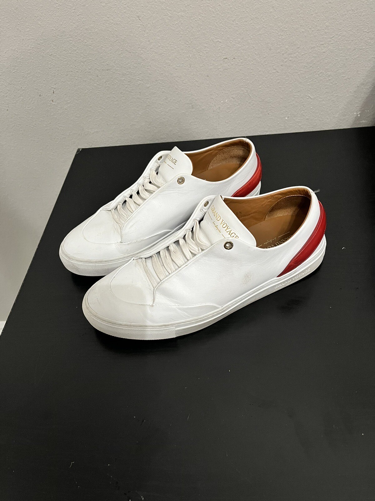 Men’s Grand Voyage Los Angeles Leather Tennis Shoes W… Gem