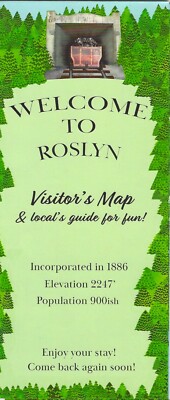City Map of Roslyn, Washington, by Roslyn Downtown Association