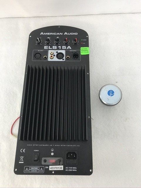 american audio 15 powered speaker