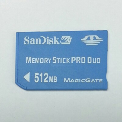 100% Original SanDisk Memory Stick Pro Duo 512MB Karte für Sony PSP, Kamera