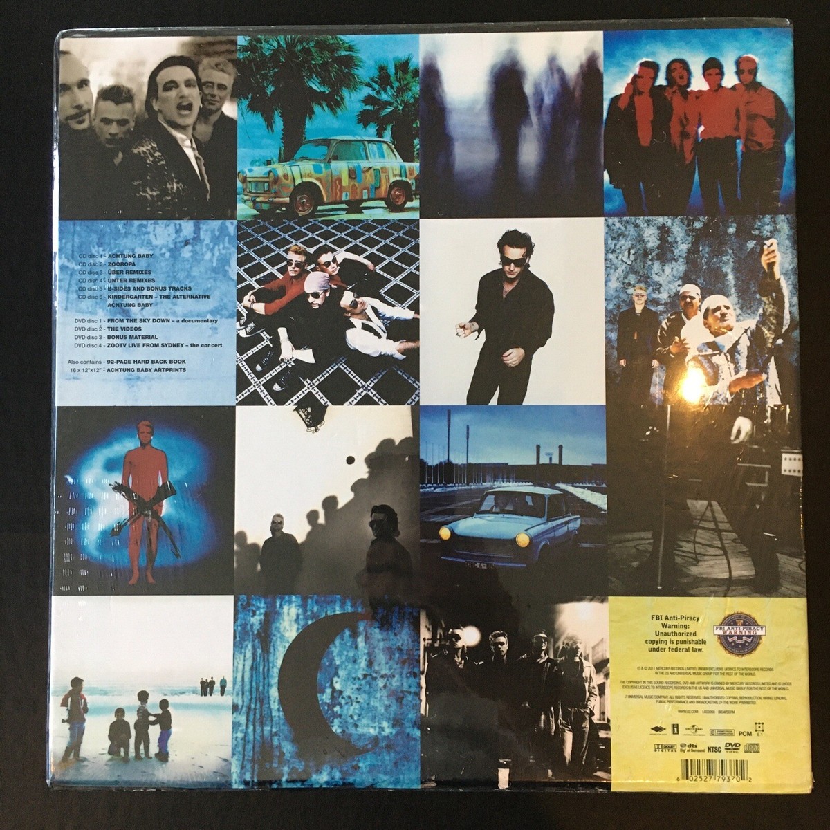 U2 Achtung Baby 20th Anniversary Ltd Ed Boxset 6CD+4DVD+92Page