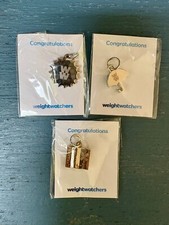 Weight Watchers WW 3 Charm Award Lot- NEW