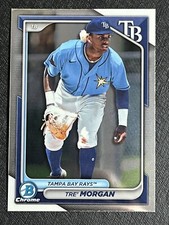 Tre' Morgan Chrome Prospect 2024 Bowman #BCP-126 Tampa Bay Rays ⚾ (1E)