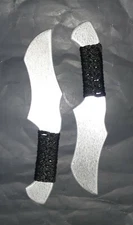 Double Dagger Aluminum Knife Training Tactical Karate Knives Ninja Martial Art