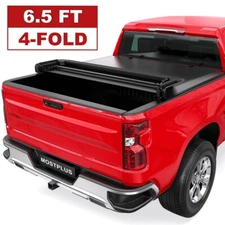 4 Fold 6.5FT Soft Truck Bed Tonneau Cover For 2007-13 Chevy Silverado GMC Sierra