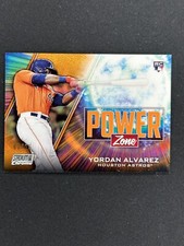 2020 Stadium Club Chrome Yordan Alvarez Power Zone Orange Refractor RC /25 