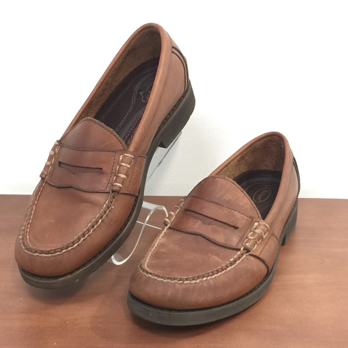 Rockport Comfort DMX Mens Sz 10.5 M Brown Leather Flexible 