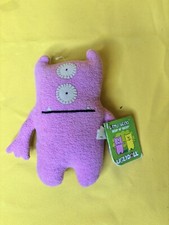 6" Little Uglys Boop N' Beep Uglydoll - MINI Reversible Pink  Brown Plush W/tag