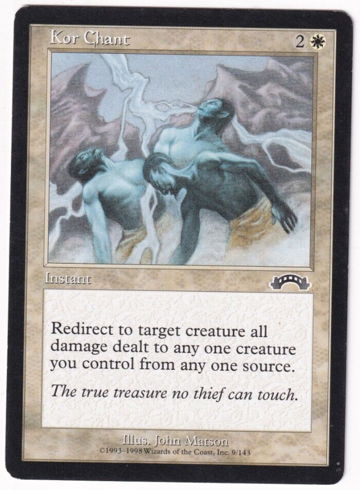 Kor Chant Exodus #9 Magic The Gathering 1998 MTG Single