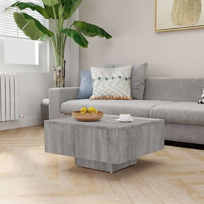 itzcominghome Light Grey Coffee Table centre Table Square Living Room 60 cm