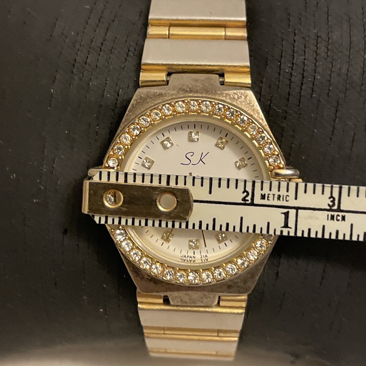 Pulsar Gold Tone Women\'s Quartz Wristwatch with Date Indicator - Japan Movement Vtg Pulsar 23mm Watch Women Gold Tone | Mercari main image 4