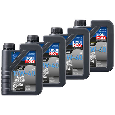 Motoröl LIQUI MOLY mineralisch 10W40 4x 1 Liter für ATU Derbi Honda Kymco Yamaha