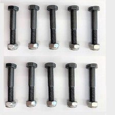 10 X PTO SHEAR BOLTS M8 x 50MM 10.9 Class Lock Nuts Baler Mower Feeder Topper