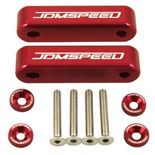Jdm Hood Spacer Risers Set Red For 88-00 90-01 Acura Honda Integra Crx Civic Jdm Hood Spacer Risers Set Red For 88-00 90-01 Acura Honda Integra Crx Civic