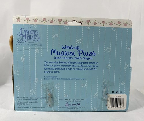 Luv N Care Precious Moments 2000 Stuffed Plush Teddy Bear Diaper Musical Wind Up - Picture 4 of 5