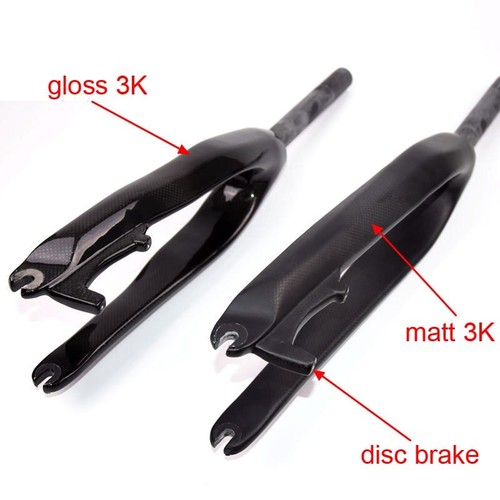 Forks Disc Brake 20er 24er Climbing BMX Bike Carbon Fork mtb Bicycle 28.6mm - Picture 2 of 16