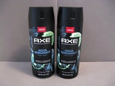 AXE Aqua Bergamot Fine Fragrance Premium Body Spray (Lot 2) Sage+Juniper 4oz NEW