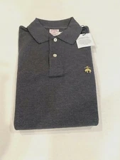 NWT Brooks Brothers 1818 Men (Multi Sizes) Performance Polo ORIGINALFit Gray