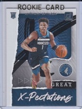 ANTHONY EDWARDS ROOKIE CARD Basketball Donruss GREAT X-PECTATIONS RARE $$ RC!