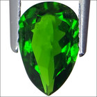 1.28 Ct Natural Chrome Diopside Gemstone Deep Green Color Pear Cut — photo 3