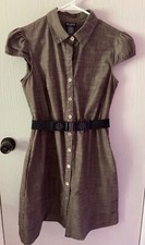 SOHO APPAREL LTD Womens Size 10 Short Sleeved Brown Dress RN# 127949