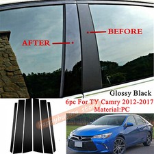 New Decal Cover For Toyota Camry 2012-2017 6pcs Pillar Post Door Window Trim Us