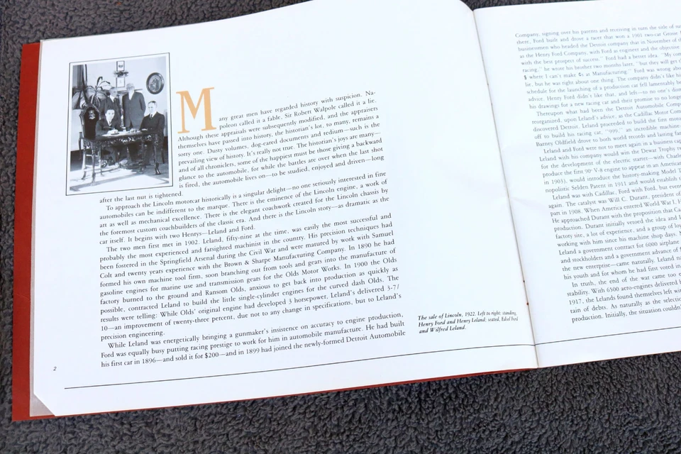 Vintage The Legend Of Lincoln Automobile Quarterly Magazine Excellent Color XW - Image 3 of 4