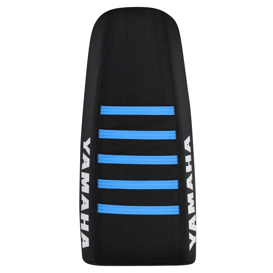 Capa de assento Yamaha IT 175 Gripper 1997-999 TODA PRETA/AZUL CLARO RIB IRONON #332 - Imagem 3 de 4