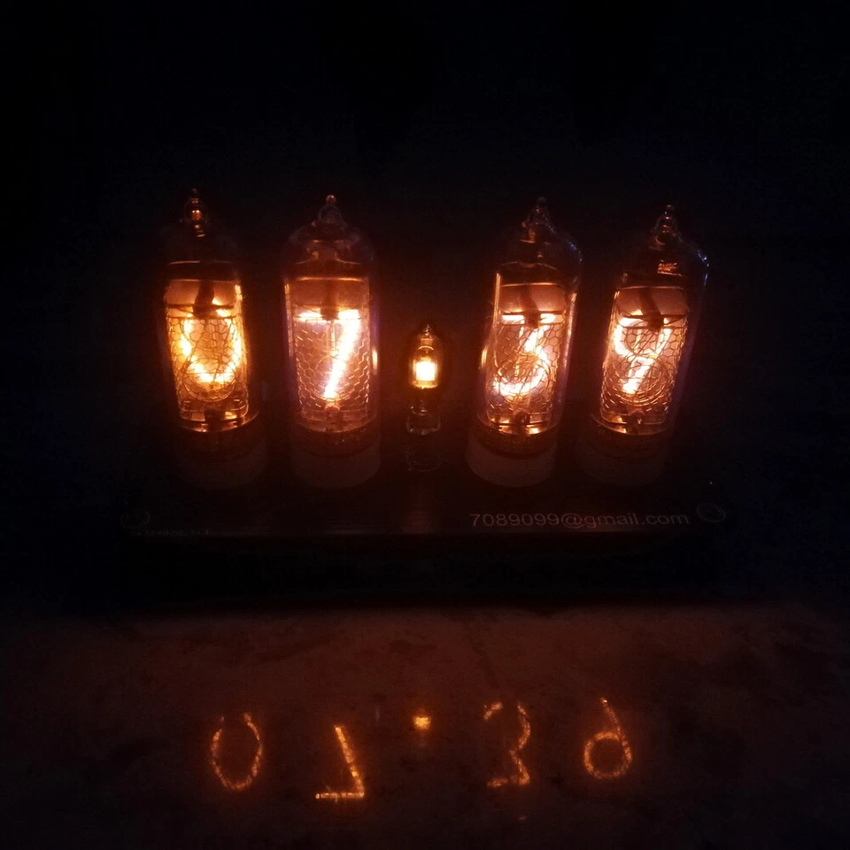 DIY KIT with NEW tubes Nixie Clock  4x IN-14+IN3 RGB Backlight Alarm *All parts* - Image 3 of 4