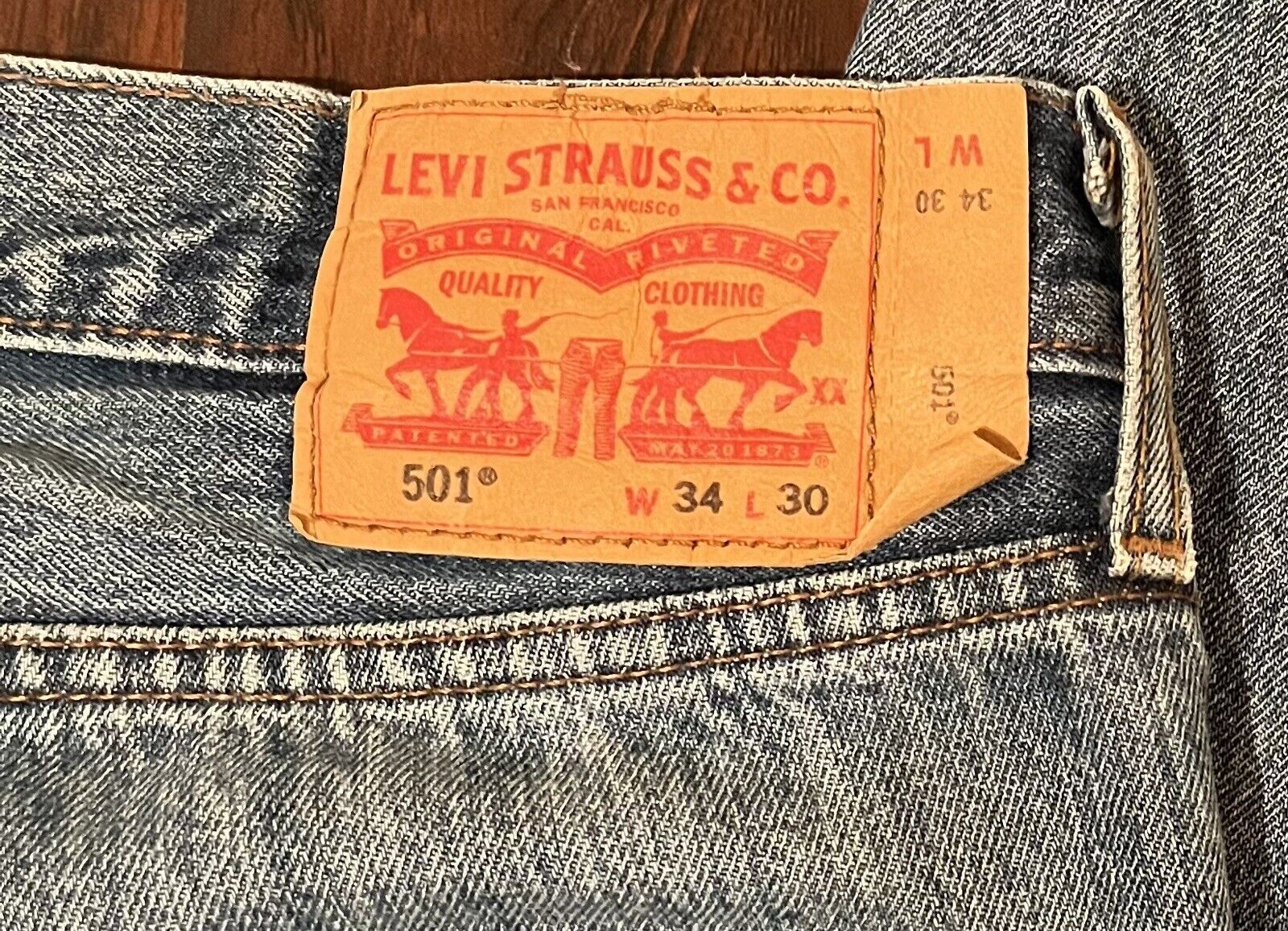 Denim Levi’s jeans 501 34x30 - image 5
