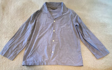 Geoffrey Beene Men's Blue Long Sleeve Button Up Collared Shirt Size L