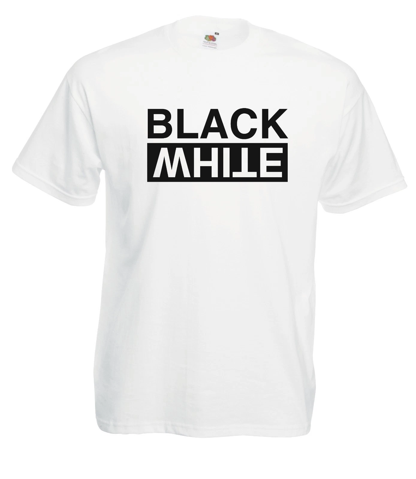 T shirt Maglietta J2208 Black and White Hip Hop Dress Fashion Supreme
