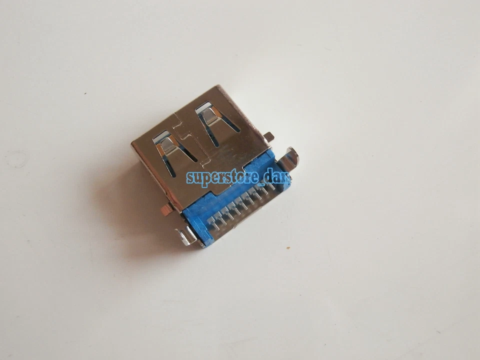 2X USB 3.0 Female Type-A 9 Pin SMT SMD Panel Mount DIP USB Connector 90° Legs - Image 3 of 4