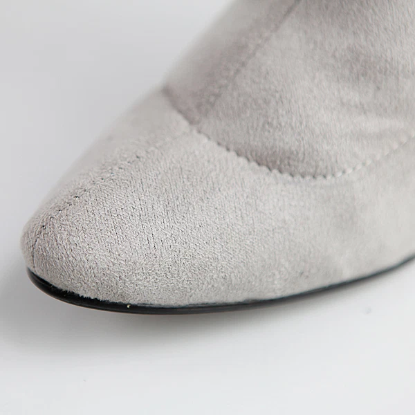 Ladies Shoes Stretchy Faux Suede High Heels Over Knee Socks Boots AU Size b135 - image 4 of 4