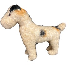 STEIFF Fox Airedale Terrier Dog Puppy Stuffed Animal Mohair Plush from Germany