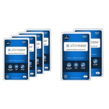 Set of 4 King AllerEase Pillow Protectors - Moisture Wicking, Advanced Blue