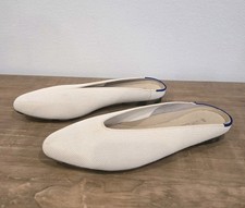 Womens Rothy s Almond Demi Flat Mules in Vanilla Bean Size 6
