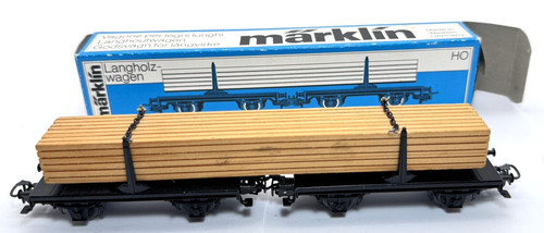 Märklin H0 4665 Langholzwagen Drehschemelwagen Holzladung OVP NEU SAMMLER -SCHI- | Condition: Neu